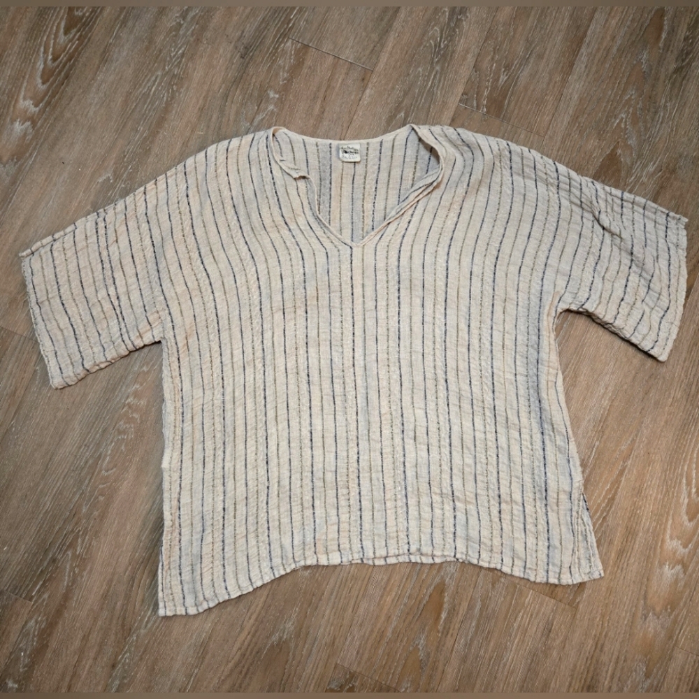 ✨️HOST PICK✨️ La Bottega di Brunella Handwoven in Italy Linen Gauze Blouse